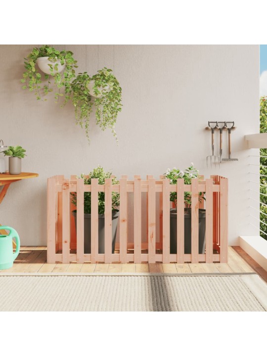 Vyvýšený záhon plotový design 150x50x70 cm masivní douglaska