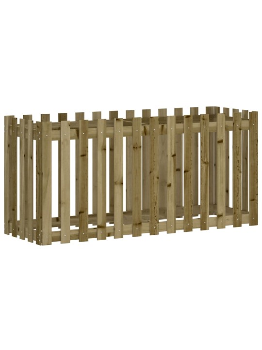 Vyvýšený záhon plotový design 150x50x70cm impregnovaná borovice