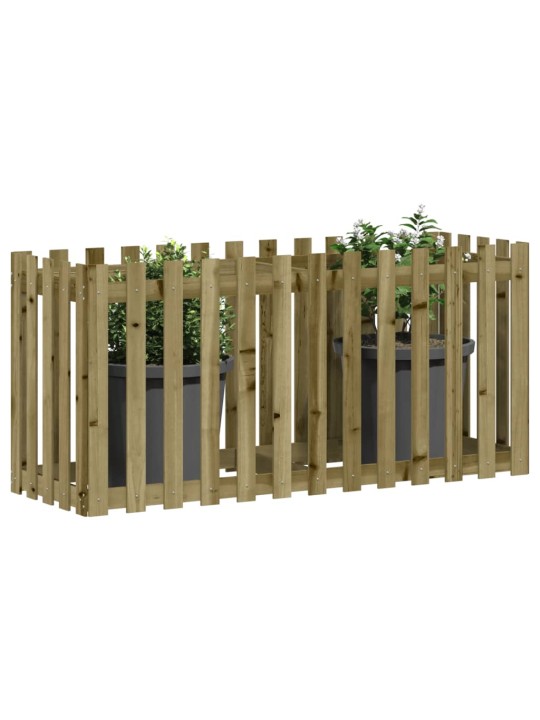 Vyvýšený záhon plotový design 150x50x70cm impregnovaná borovice