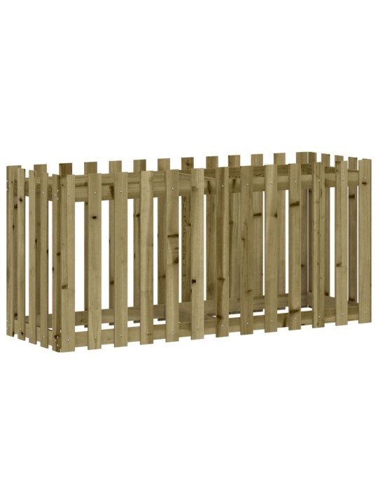 Vyvýšený záhon plotový design 150x50x70cm impregnovaná borovice