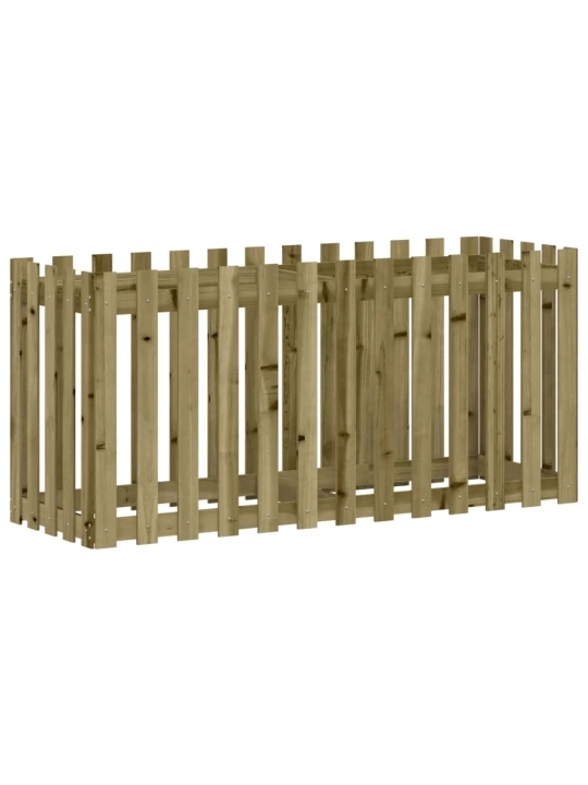 Vyvýšený záhon plotový design 150x50x70cm impregnovaná borovice
