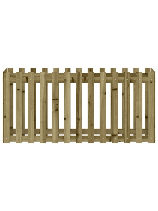 Vyvýšený záhon plotový design 150x50x70cm impregnovaná borovice