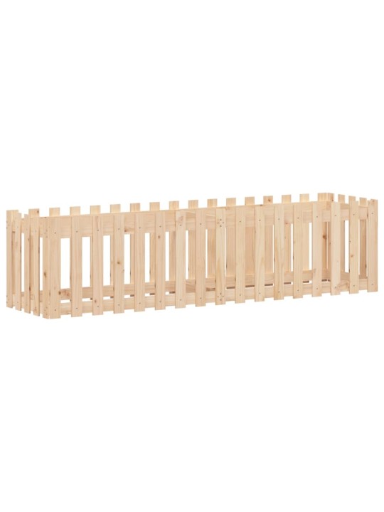 Vyvýšený záhon plotový design 200x50x50 cm masivní borovice