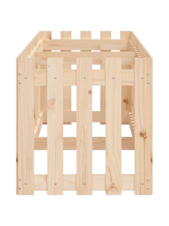Vyvýšený záhon plotový design 200x50x50 cm masivní borovice