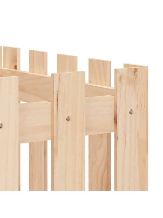 Vyvýšený záhon plotový design 200x50x50 cm masivní borovice