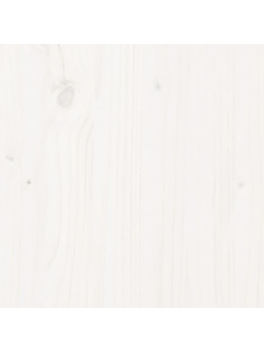 Vyvýšený záhon plotový design bílý 200x50x50 cm masiv borovice