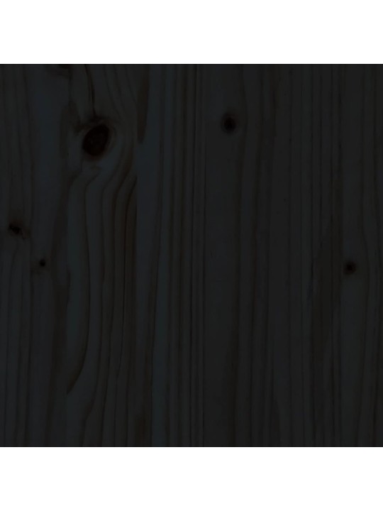 Vyvýšený záhon plotový design černý 200x50x50 cm masiv borovice