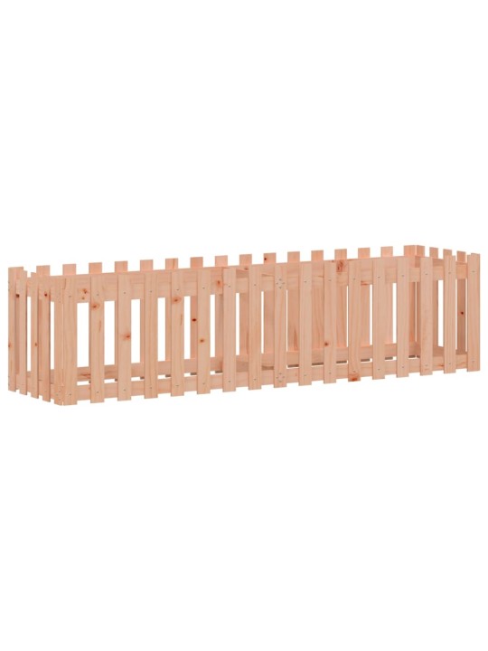 Vyvýšený záhon plotový design 200x50x50 cm masivní douglaska