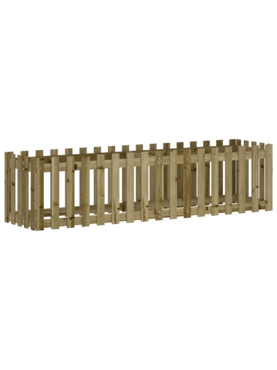 Vyvýšený záhon plotový design 200x50x50cm impregnovaná borovice