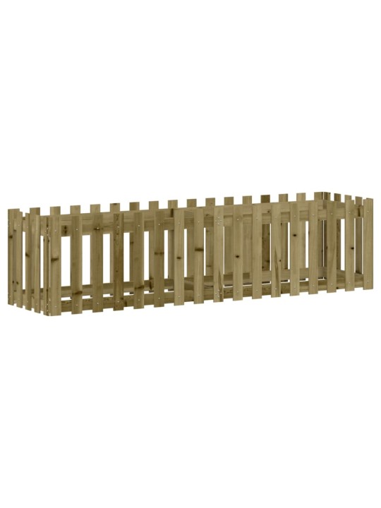 Vyvýšený záhon plotový design 200x50x50cm impregnovaná borovice