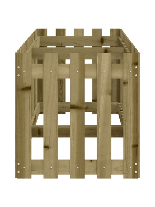 Vyvýšený záhon plotový design 200x50x50cm impregnovaná borovice
