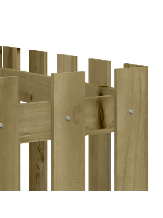 Vyvýšený záhon plotový design 200x50x50cm impregnovaná borovice