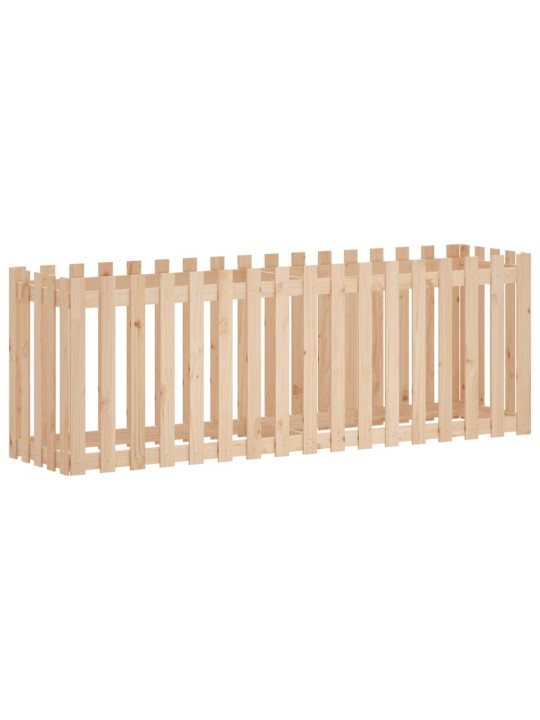 Vyvýšený záhon plotový design 200 x 50 x 70 cm masivní borovice