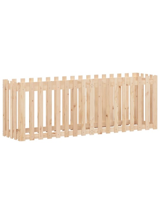 Vyvýšený záhon plotový design 200 x 50 x 70 cm masivní borovice
