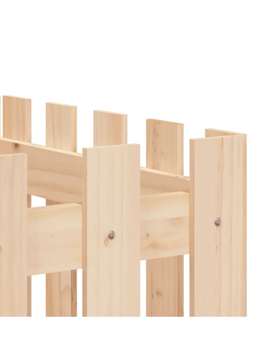 Vyvýšený záhon plotový design 200 x 50 x 70 cm masivní borovice