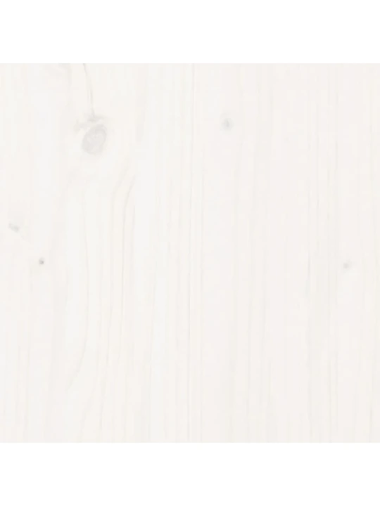 Vyvýšený záhon plotový design bílý 200x50x70 cm masiv borovice