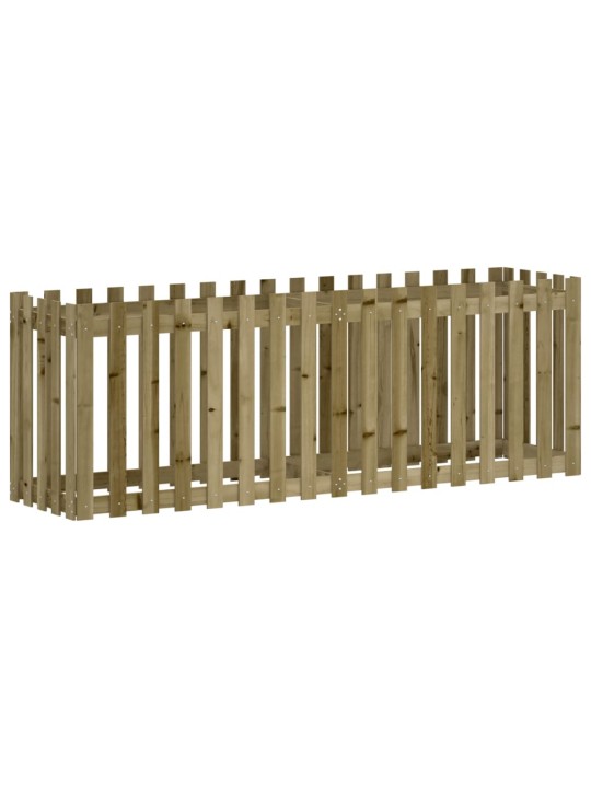 Vyvýšený záhon plotový design 200x50x70cm impregnovaná borovice