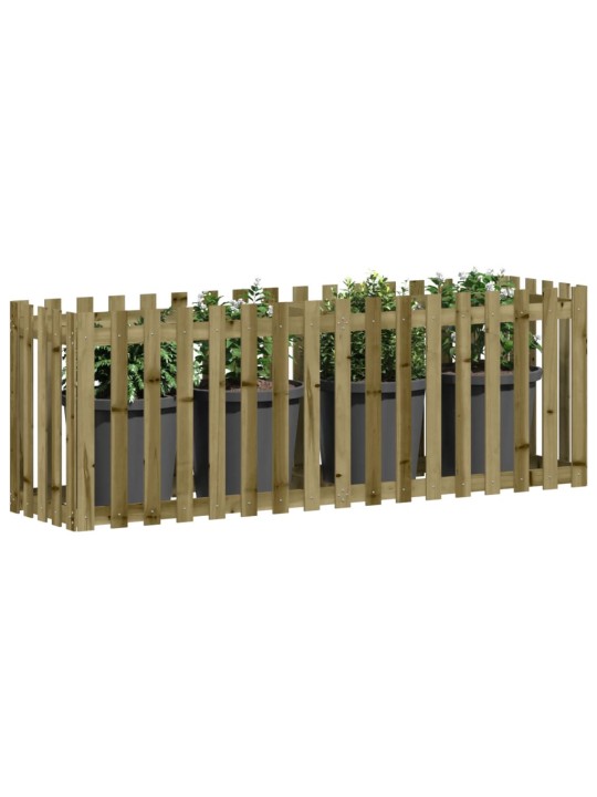 Vyvýšený záhon plotový design 200x50x70cm impregnovaná borovice