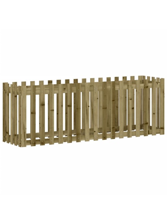 Vyvýšený záhon plotový design 200x50x70cm impregnovaná borovice