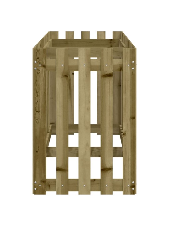 Vyvýšený záhon plotový design 200x50x70cm impregnovaná borovice