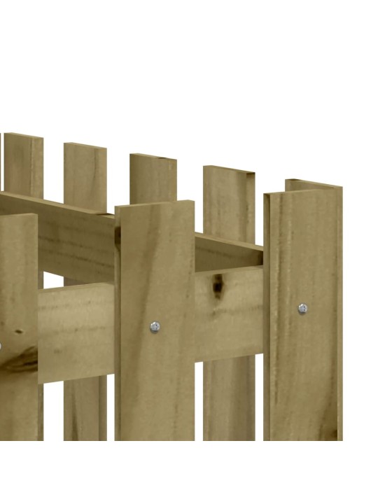 Vyvýšený záhon plotový design 200x50x70cm impregnovaná borovice