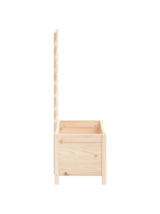 Zahradní truhlík s mřížkou 79x39,5x114 cm masivní borovice