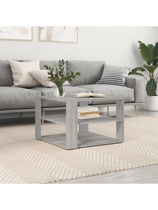 Konferenční stolek šedý sonoma 59,5x59,5x40 cm kompozitní dřevo
