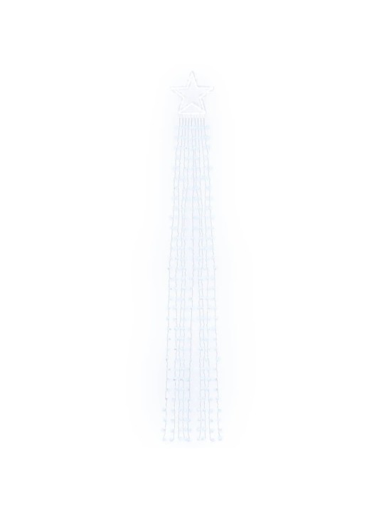 Světla na vánoční stromek 320 studeně bílých LED 375 cm