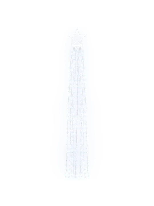 Světla na vánoční stromek 320 studeně bílých LED 375 cm