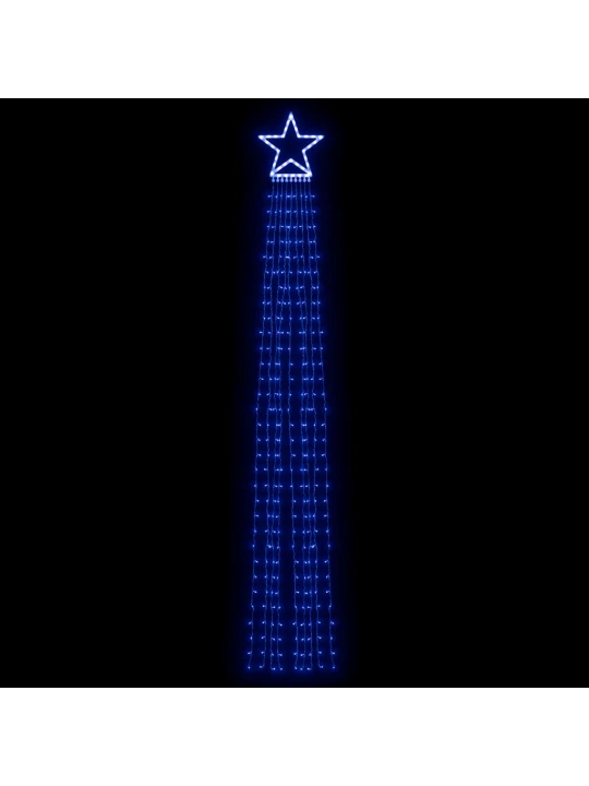 Světla na vánoční stromek 320 modrých LED 375 cm