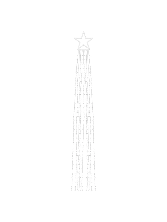 Světla na vánoční stromek 320 modrých LED 375 cm