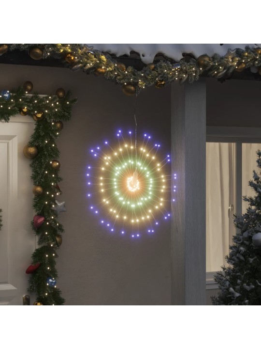 Vánoční hvězdicové světlo 140 vícebarevných LED diod 17 cm