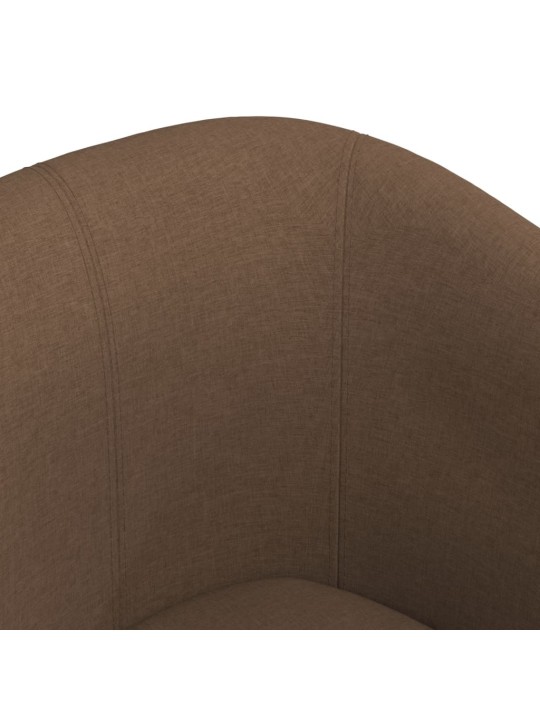 Klubové křeslo hnědé textil