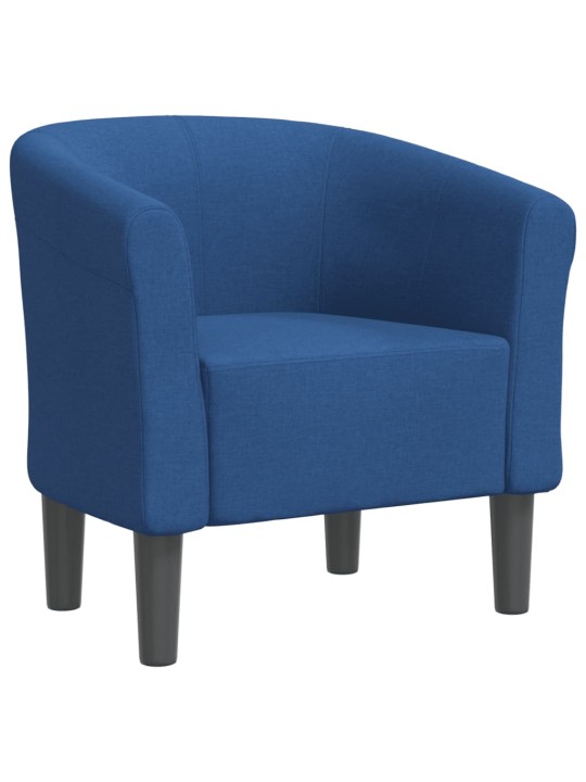 Klubové křeslo modré textil