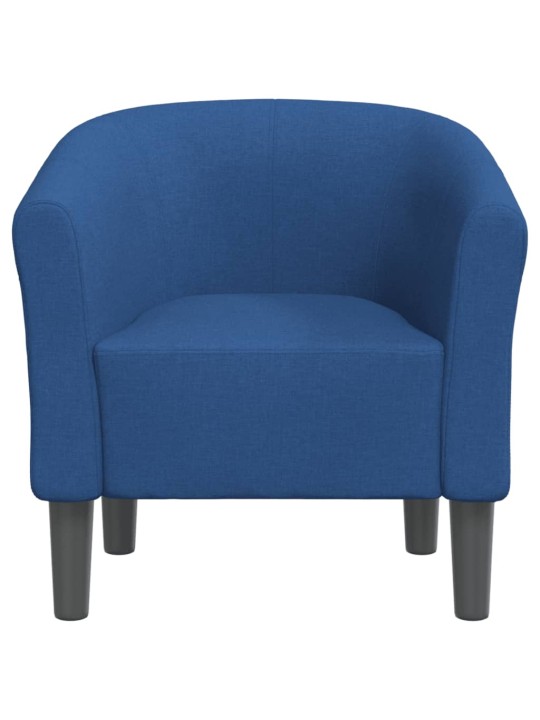 Klubové křeslo modré textil