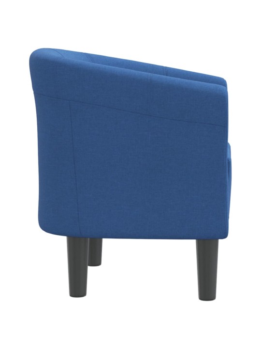 Klubové křeslo modré textil