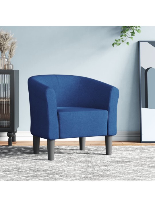 Klubové křeslo modré textil