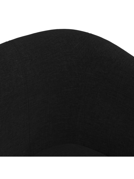Klubové křeslo černé textil