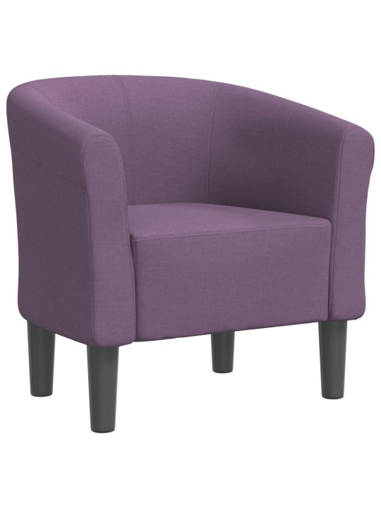 Klubové křeslo fialové textil