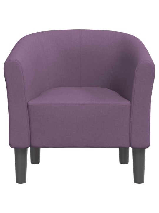 Klubové křeslo fialové textil
