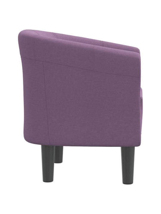 Klubové křeslo fialové textil