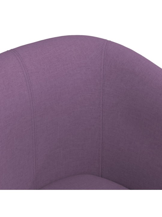 Klubové křeslo fialové textil