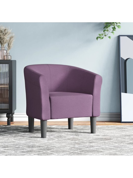 Klubové křeslo fialové textil