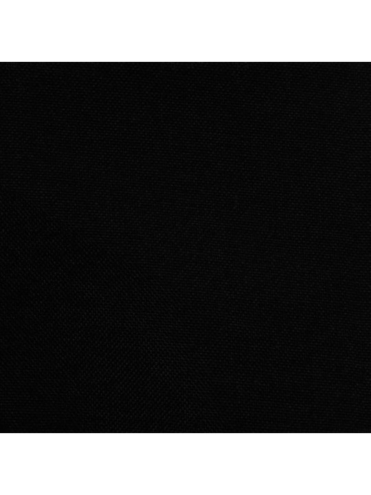 Klubové křeslo s podnožkou černé textil