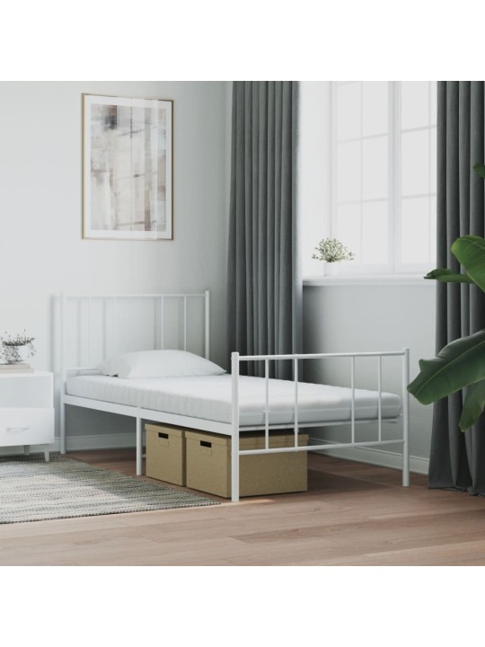 Pěnové matrace 2 ks bílé 90 x 190 cm 7 zón tvrdost 20 ILD