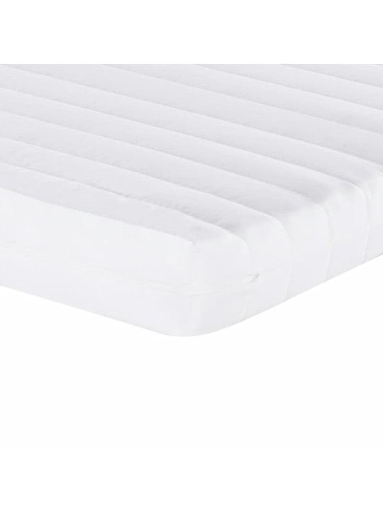 Pěnové matrace 2 ks bílé 100 x 200 cm 7 zón tvrdost 20 ILD