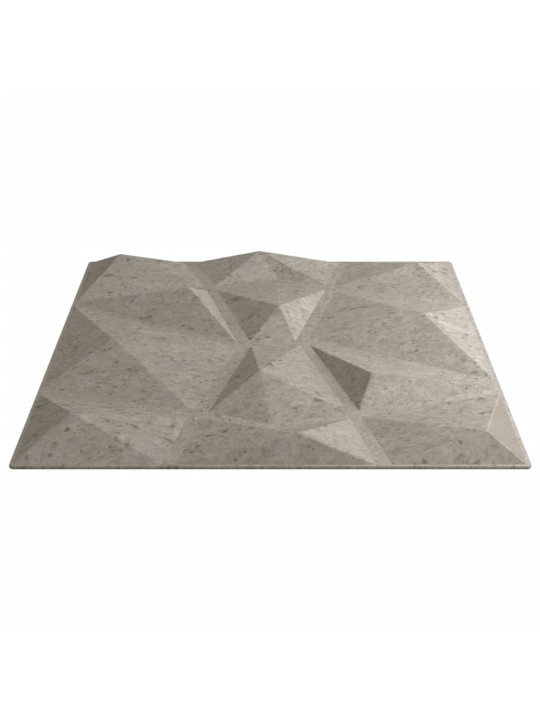 Nástěnné panely 24 ks betonově šedé 50 x 50 cm XPS 6 m² diamant