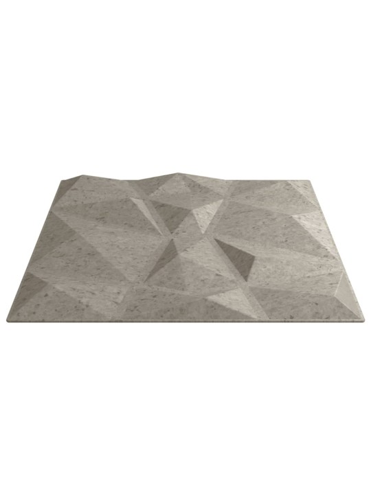 Nástěnné panely 48 ks betonově šedé 50x50 cm xps 12 m² diamant