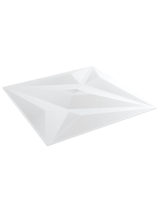 Nástěnné panely 24 ks bílé 50 x 50 cm XPS 6 m² hvězda