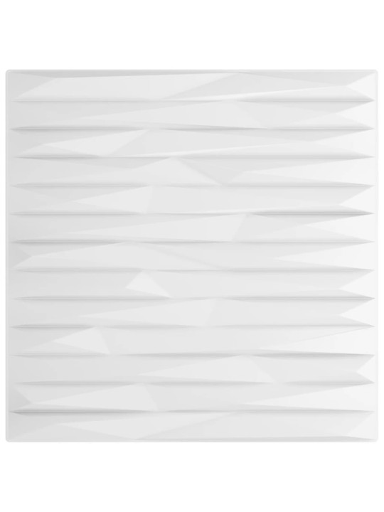 Nástěnné panely 48 ks bílé 50 x 50 cm XPS 12 m² kámen